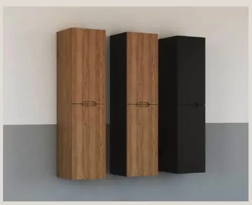 ארונות שירות ברוקלין גוון עץ שחור תלוי