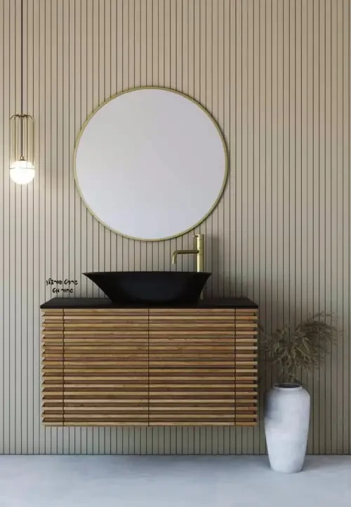 ארון אמבטיה תלוי פאלמס שיש