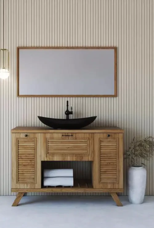 ארון אמבטיה מונח נייבה בוצ''ר עץ