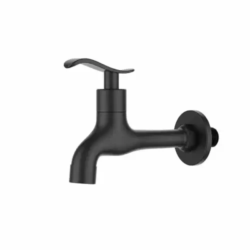 ברז מים קרים מהקיר שחור מט 1335B