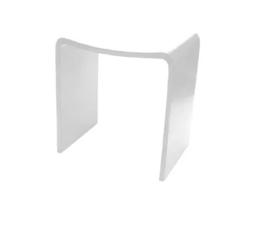 כסא אקרילי לבן לאמבט