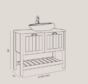 ארון אמבטיה מונח סיציליה בוצ''ר