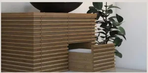 ארון אמבטיה תלוי פאלמס בוצ''ר עץ