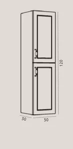 ארון אמבטיה תלוי טוסקנה שיש