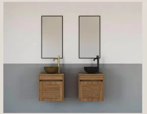 ארון אמבטיה שהם עץ מלא 43/25 ס״מ