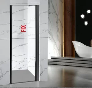 מקלחון דופן קבועה FIX שחור