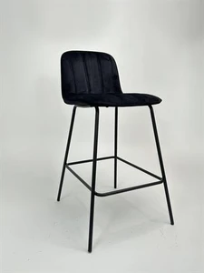 כסא בר מעוצב דגם אוליבר צבע שחור