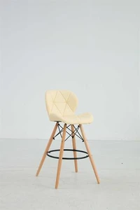 כסא בר מעוצב דגם מונקו צבע בז