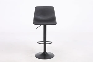 כסא בר מעוצב דגם דייגו דמוי עור שחור