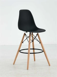 כסא בר מעוצב דגם ליאן צבע שחור