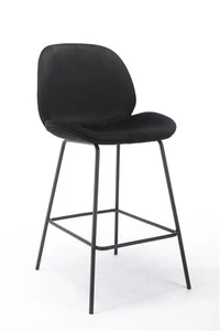 כסא בר מעוצב דגם זנזיבר צבע שחור