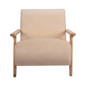 כורסא מעוצבת יוקרתית לבית דגם קלואי בד בז