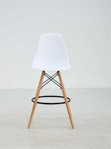 כסא בר מעוצב דגם ליאן צבע לבן