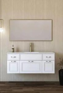 ארון אמבטיה תלוי לבן טוסקנה