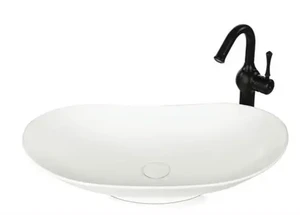 כיור מונח לבן מבריק /מט/ קלקתא לבחירה 64/37/16 ס״מ