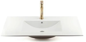 כיור חרס אינטגרלי סקיני 100/47ס״מ