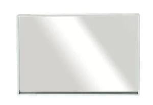 מראה קריסטלית מלבנית עם מסגרת לבנה