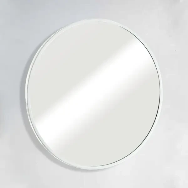 מראה עגולה ונוס מסגרת לבנה