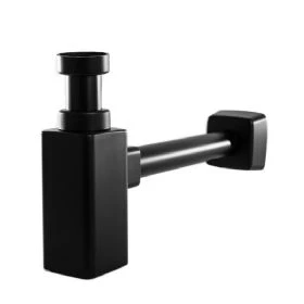 סיפון מרובע שחור מט